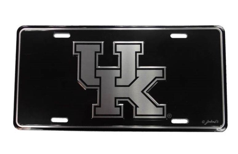 KENTUCKY WILDCATS ELITE CAR TRUCK TAG LICENSE PLATE BLACK SIGN UNIVERSITY