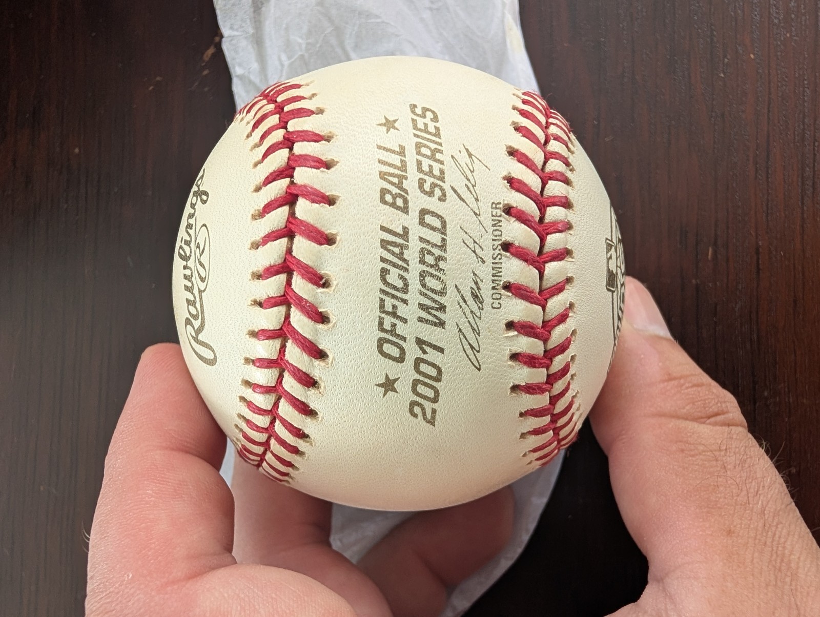Official 2001 World Series Baseball Rawlings Collectors Edition New In Box