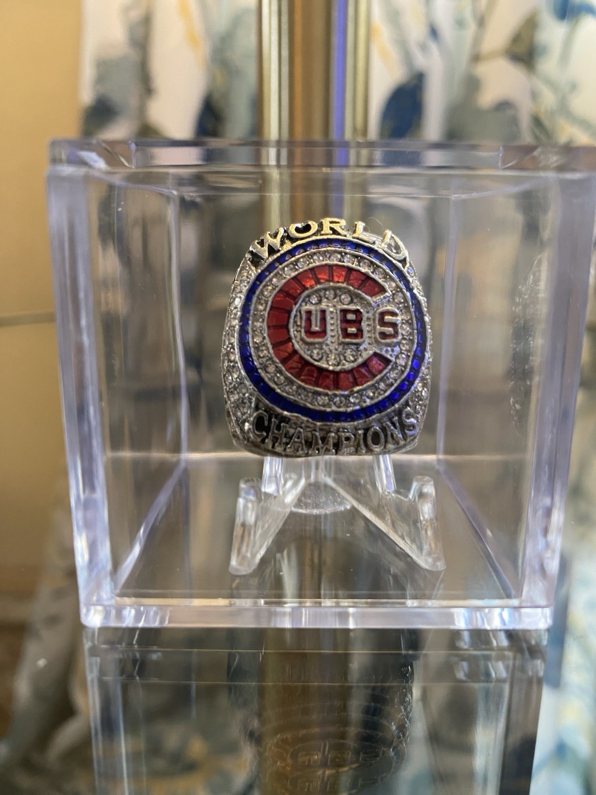 2016 Chicago Cubs World Series Championship Ring w/Showcase Cube Rizzo USA SHIP