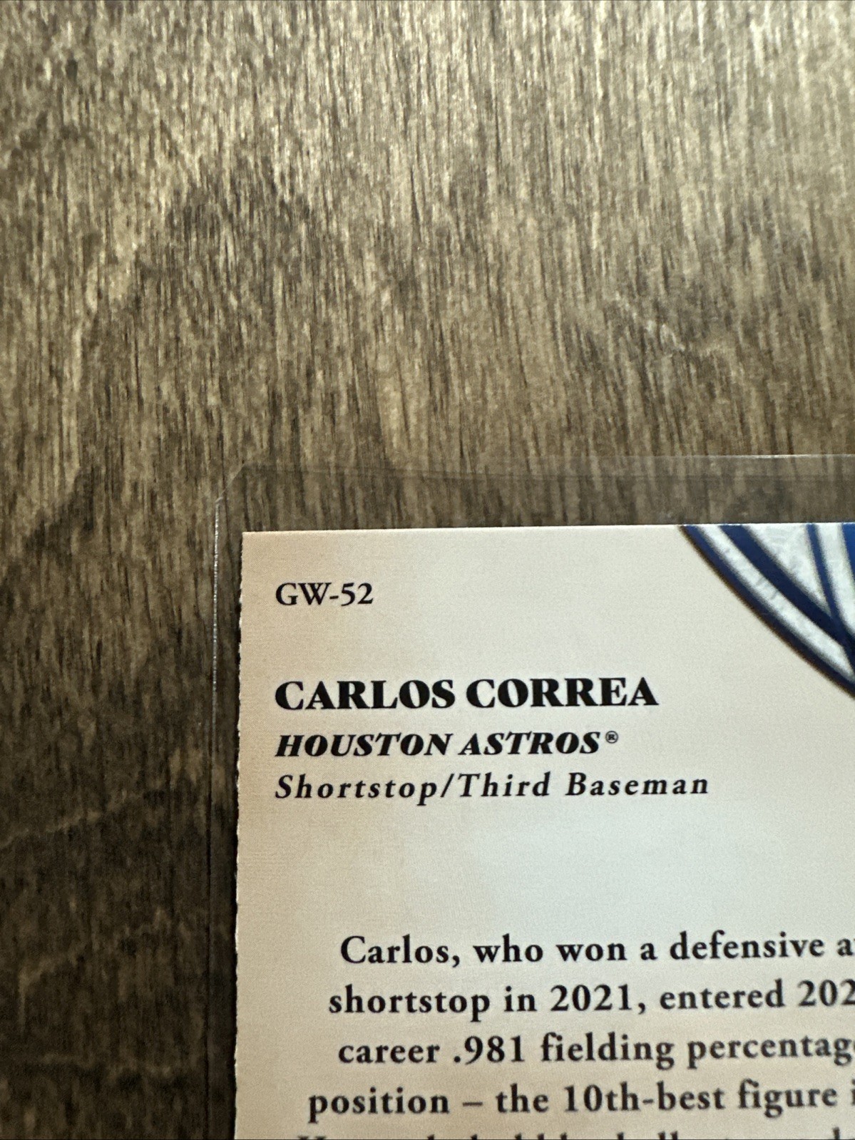 2026 Topps Series 2 Carlos Correa Glove Work #GW-52 Houston Astros
