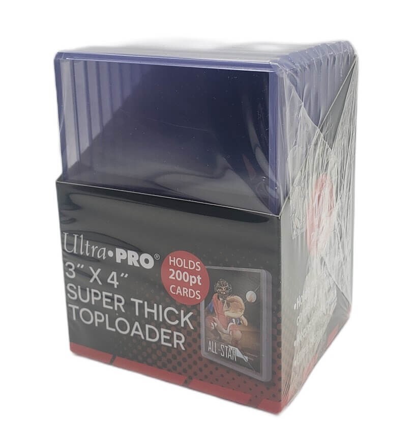 (10-Pack) Ultra Pro Super Thick 200pt Toploader Card Holders Extra Thick Cards