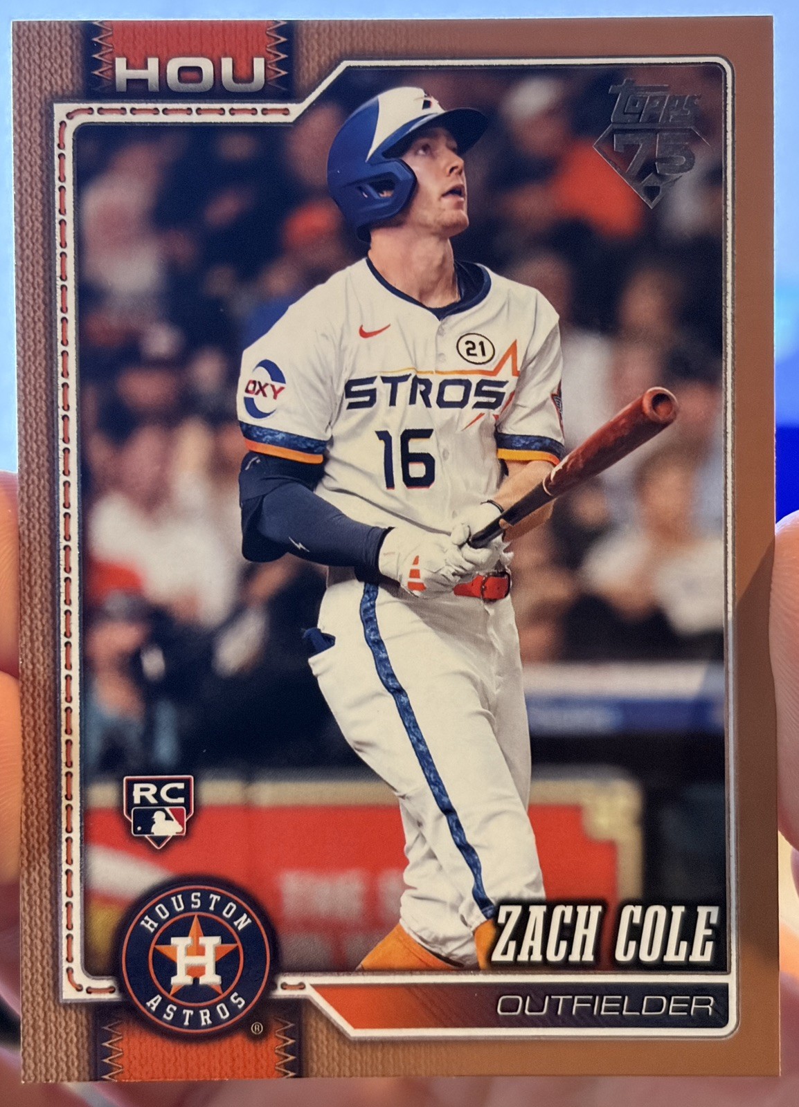 ZACH COLE 2026 Topps Baseball Series 2 RC Gold Bronze /2026 Rookie Astros SP