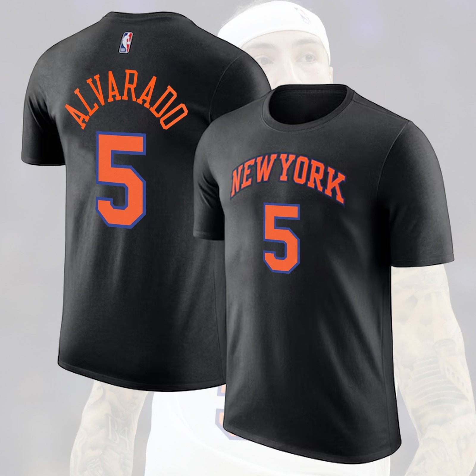HOT NEWS – Jose Alvarado #5 New York Kn!cks 2026 Player Name & Number Fan Look