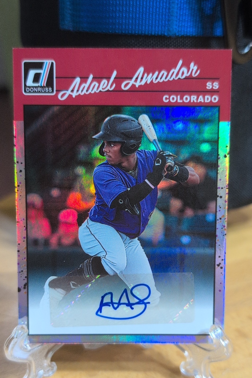 2023 Panini Donruss – Retro 1990 Signatures Adael Amador #90S-AA Holo Rockies