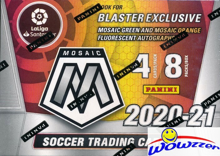 2020/21 Panini Mosaic LA LIGA Soccer EXCLUSIVE Factory Sealed 8 Pk Blaster Box