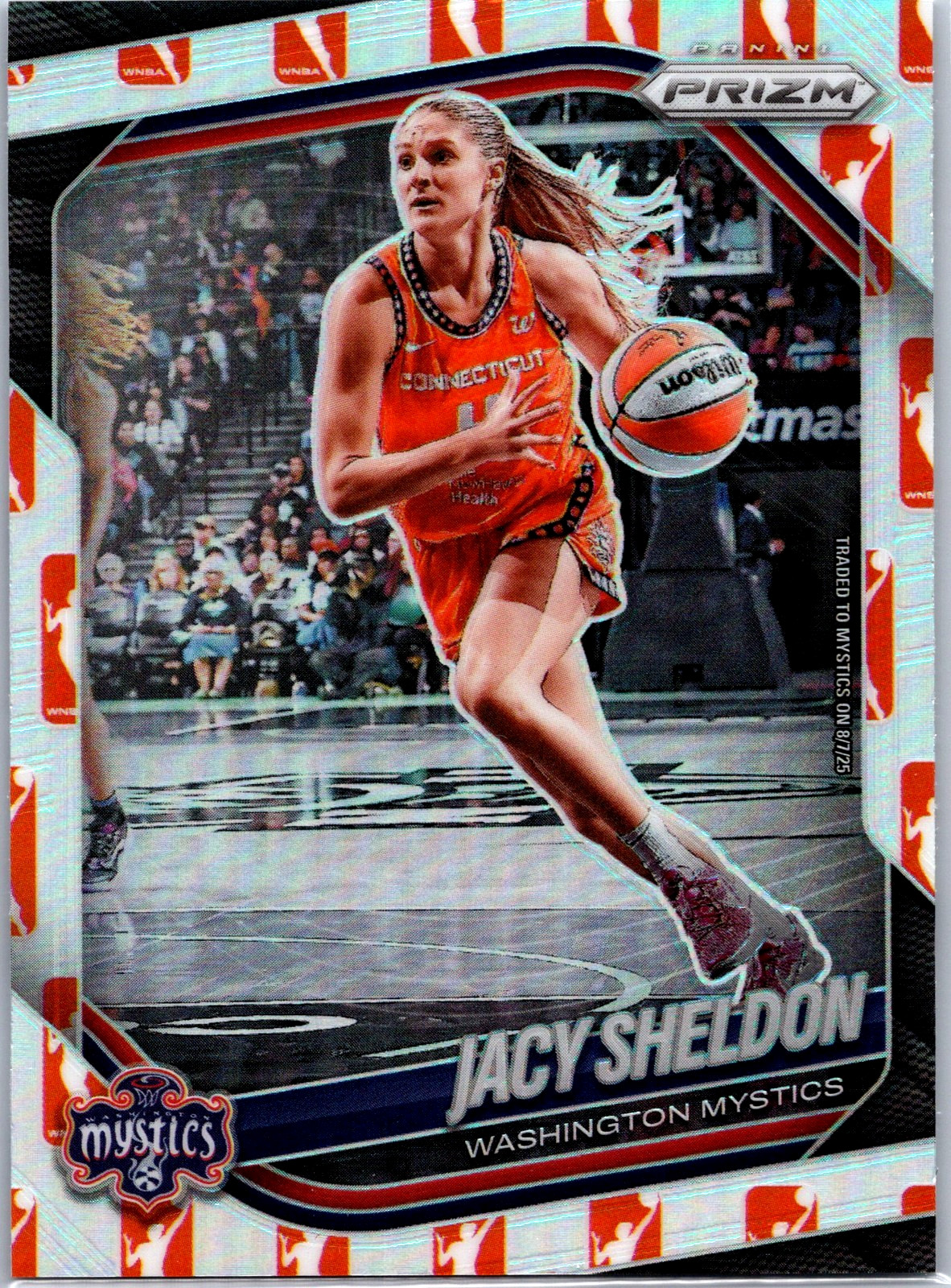 Jacy Sheldon 2025 Panini Prizm WNBA Logo Prizm #113 Washington Mystics Sky