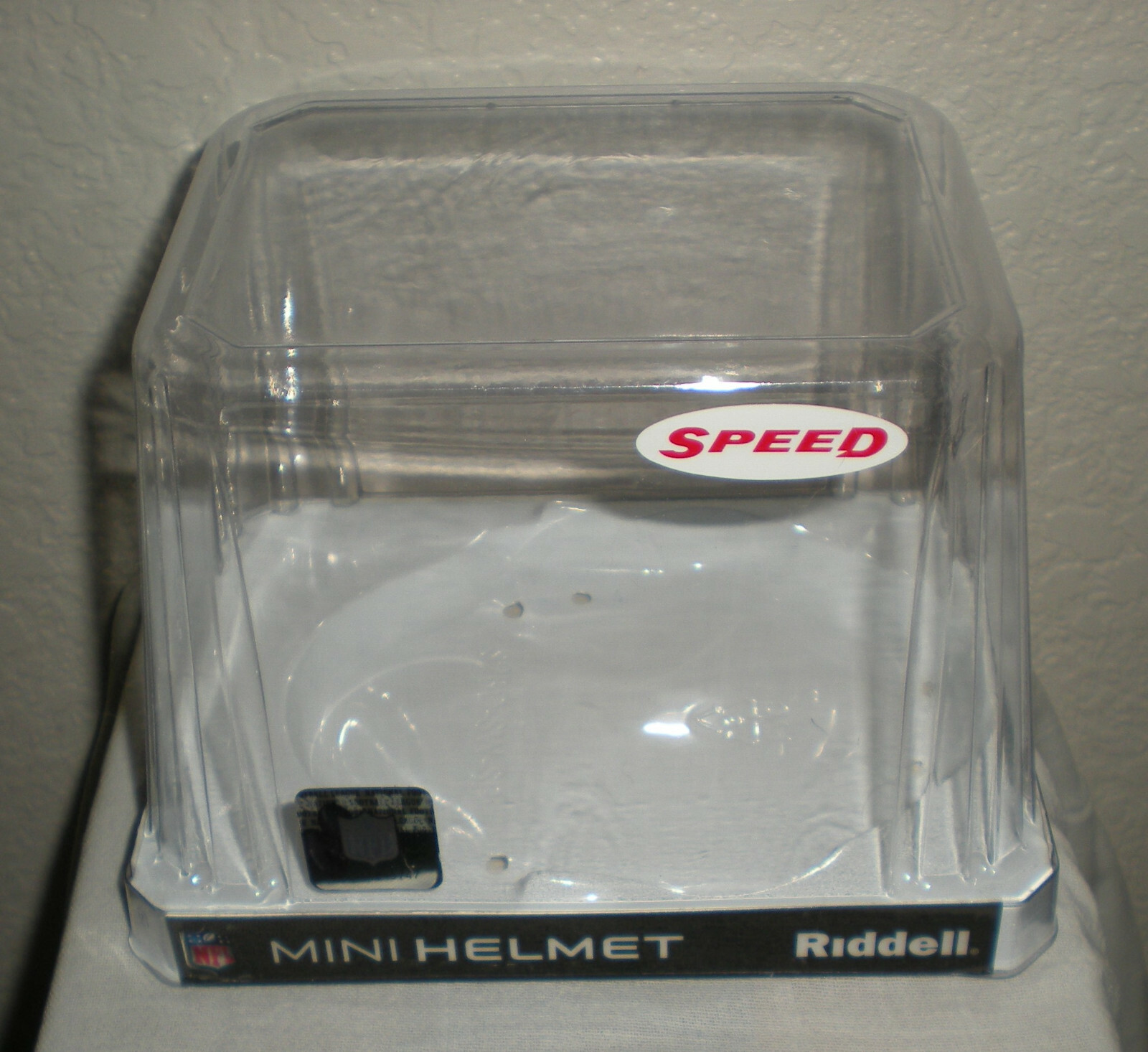 Riddell Speed NCAA / NFL Mini Helmet Display Case / Container Empty Box