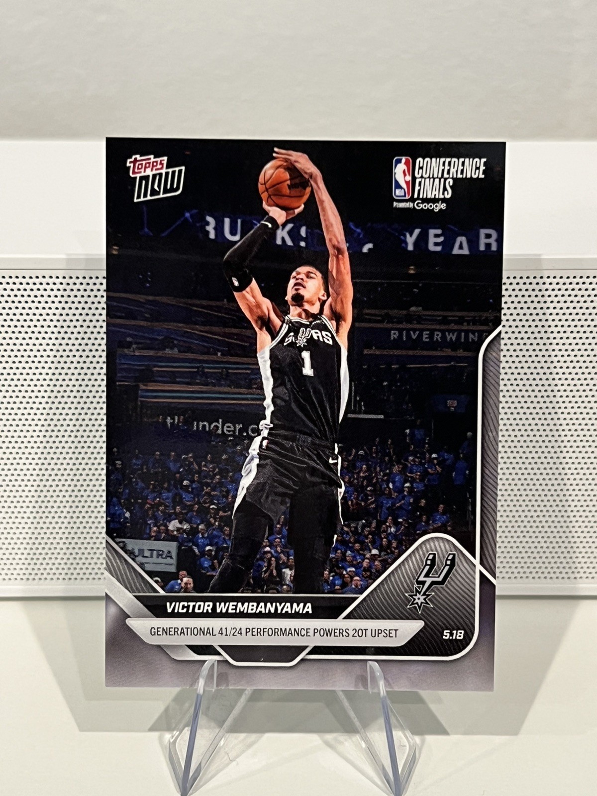 2025-26 Topps Now Victor Wembanyama #315 Conference Finals San Antonio Spurs