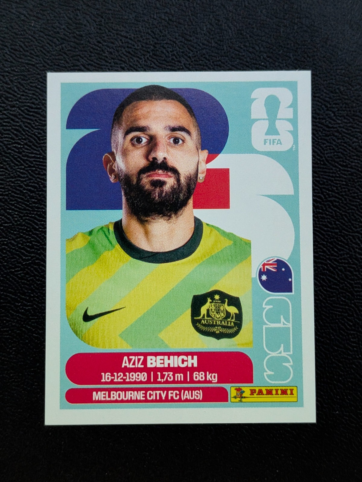 2026 Panini FIFA World Cup Sticker Aziz Behich #AUS 7 – Australia