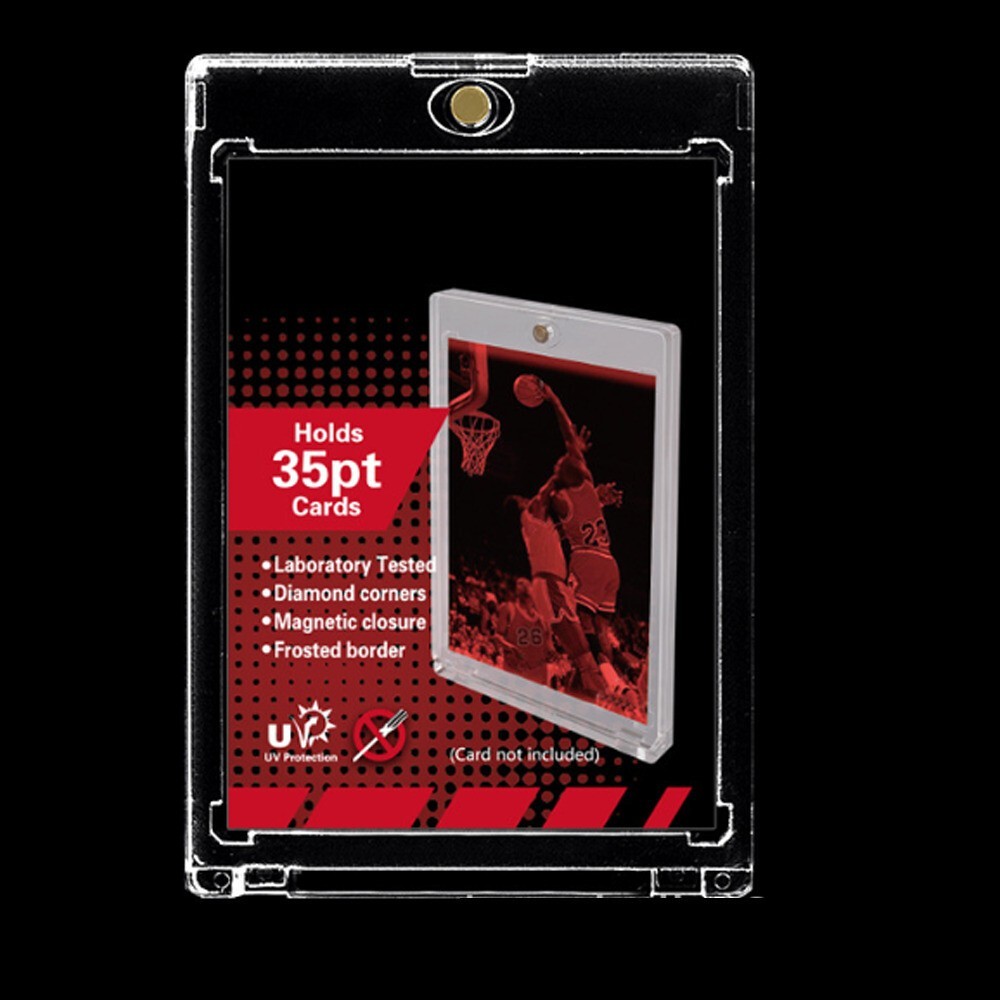 1-100 Pack Magnetic Card Holder 35 55 75 100 130 180 pt One-Touch UV Protection