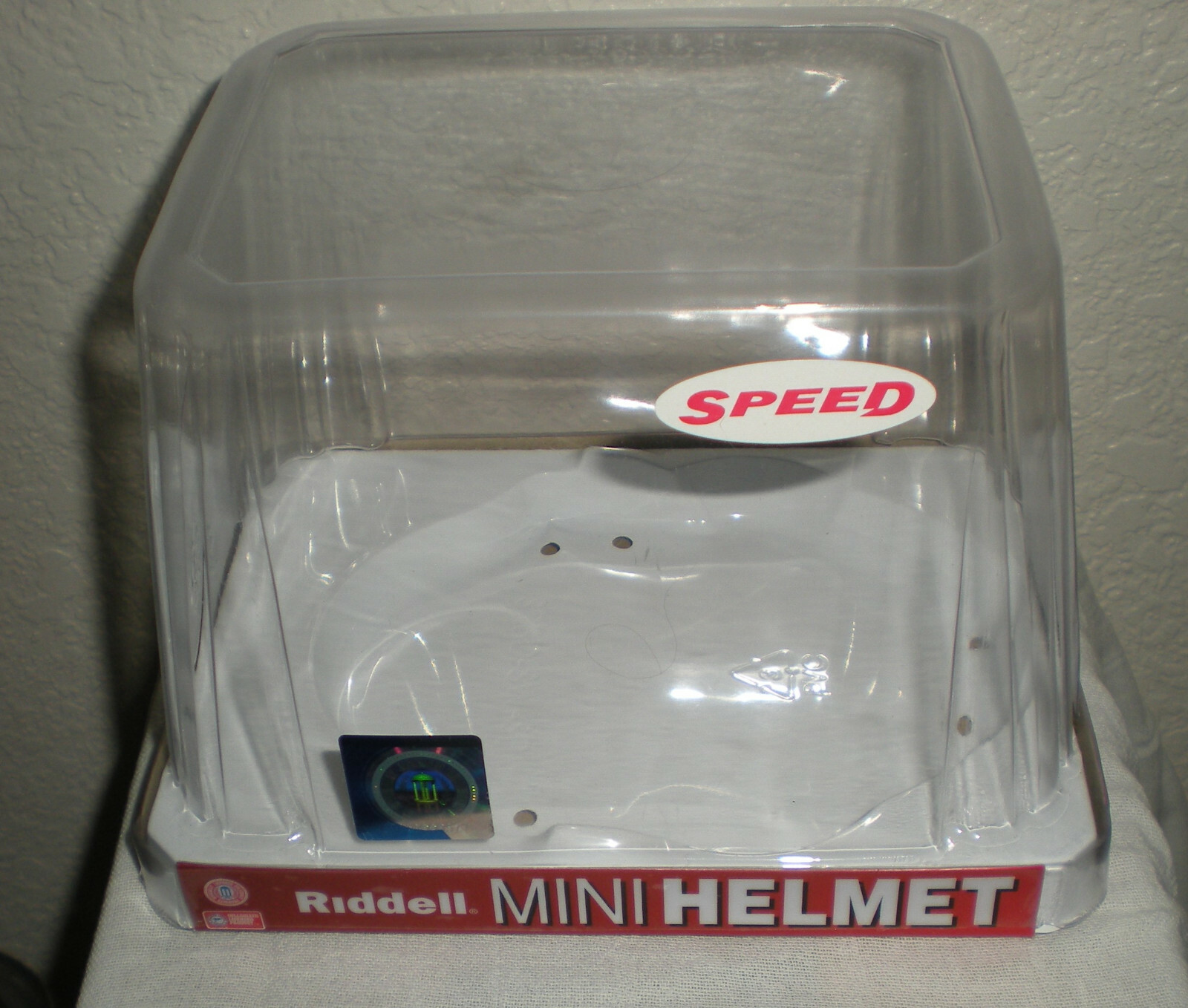 Riddell Speed NCAA / NFL Mini Helmet Display Case / Container Empty Box