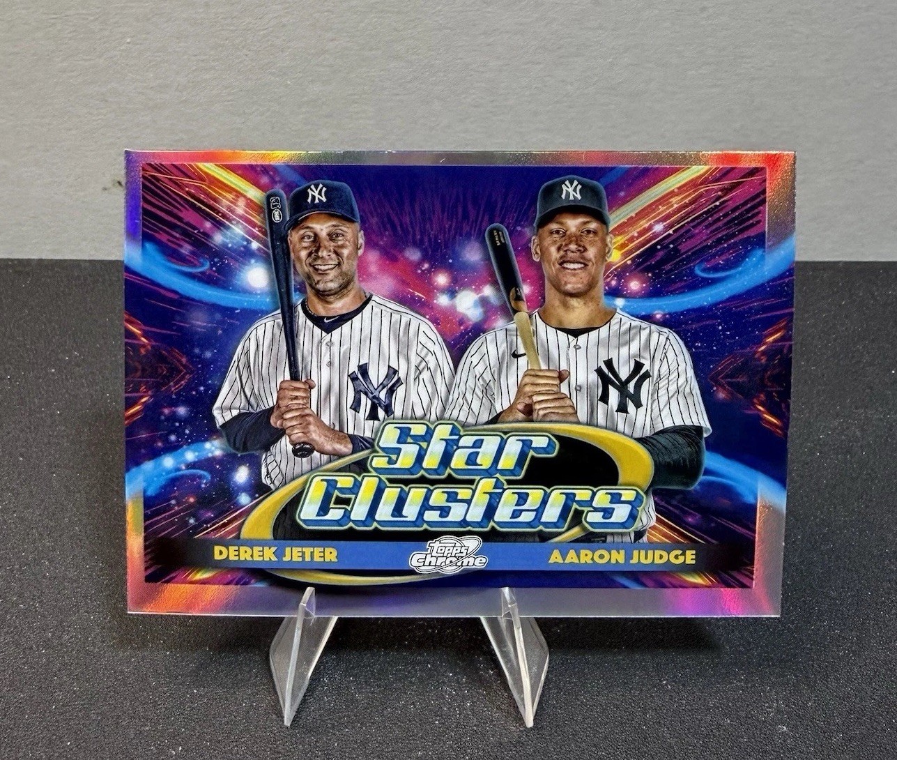 2025 Topps Cosmic Chrome – Star Clusters Derek Jeter, Aaron Judge #DSC-1