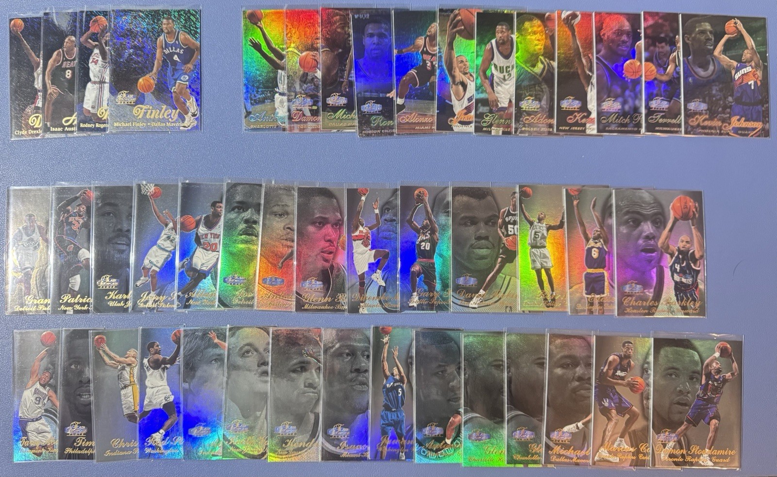 1998 Fleer Flair Showcase Basketball NBA Row 1-3 45x Lot