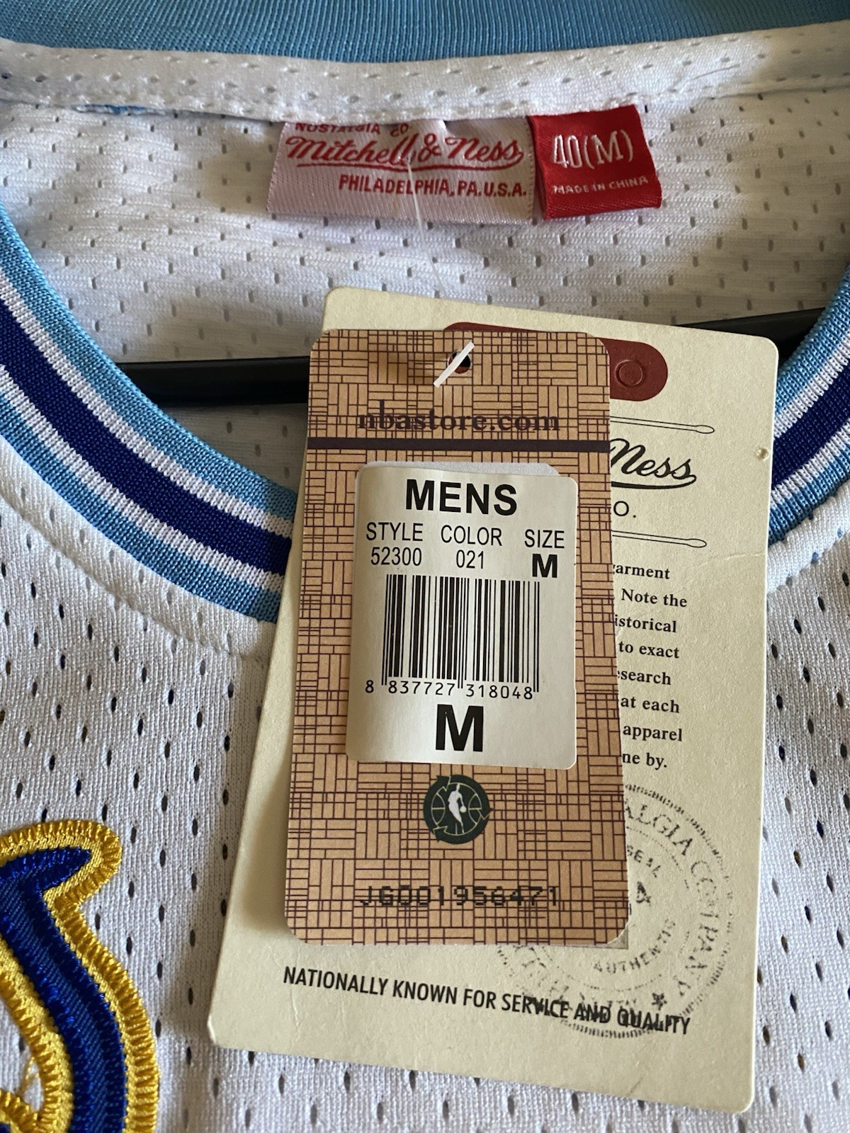 Mitchell & Ness Los Angeles Lakers Kobe Bryant #8 White Blue Size 40 M Medium