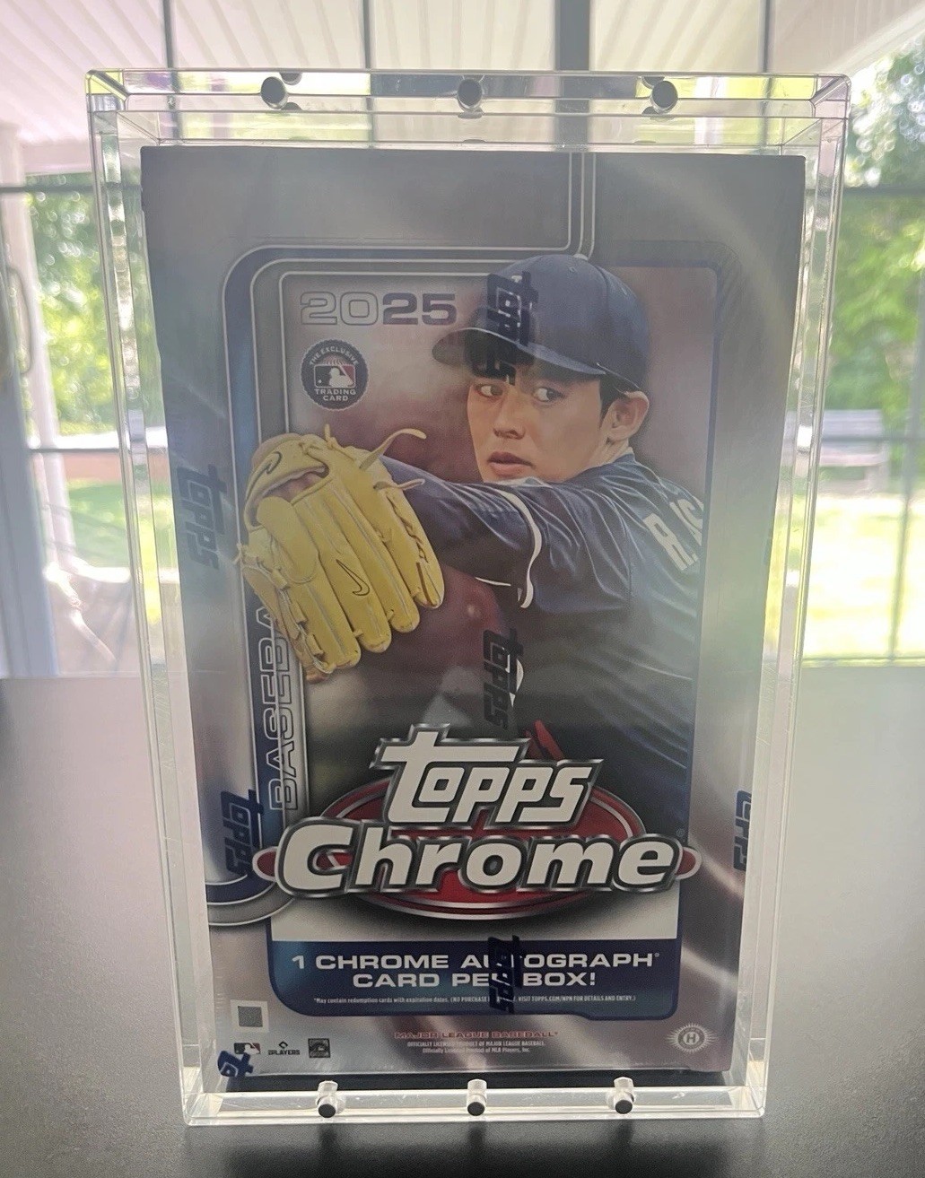 Acrylic Display Case Magnetic Lid FITS 2025 Topps Chrome Baseball Hobby Box