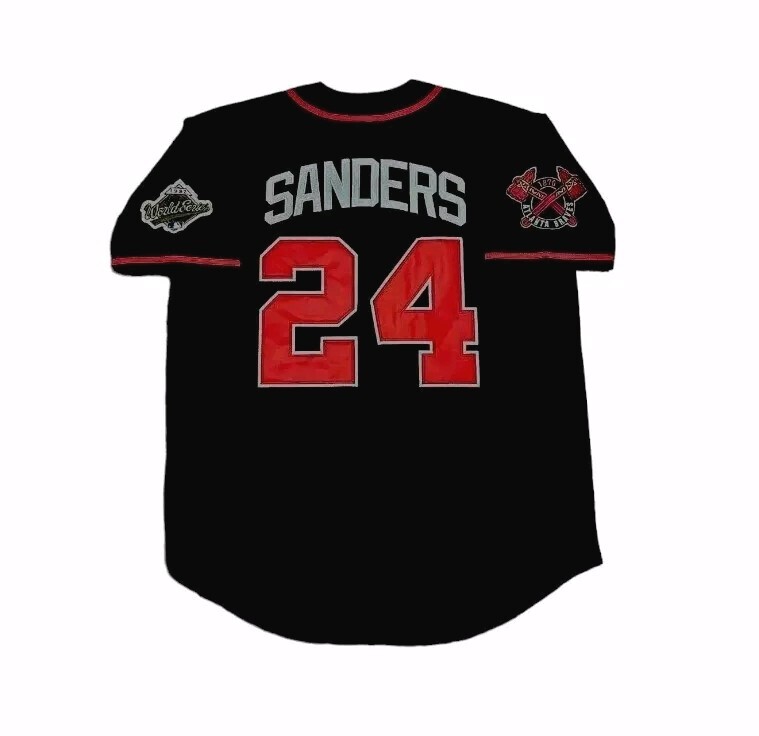 Deion Sanders Atlanta Braves 1992 Men’s Alternate Navy Blue Baseball Jersey