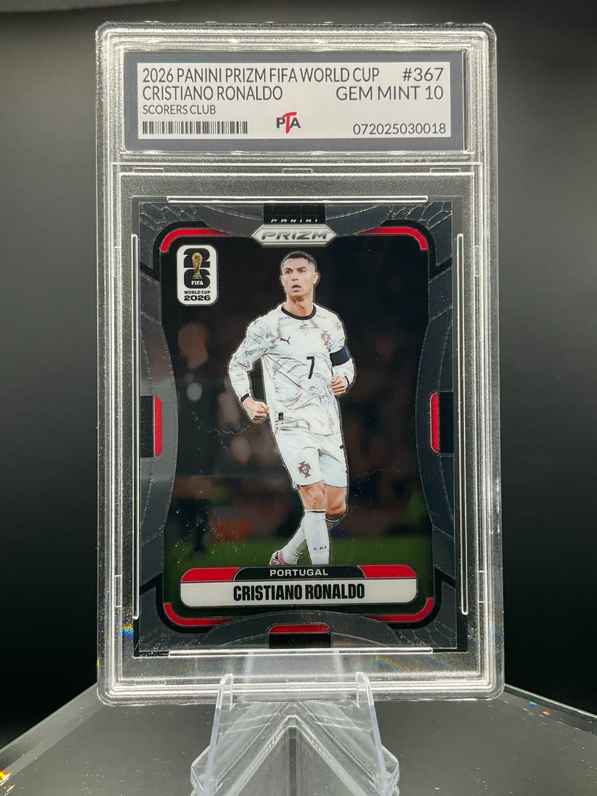 2026 Panini Prizm FIFA World Cup Cristiano Ronaldo Portugal ~ GEM MINT PTA 10🔥