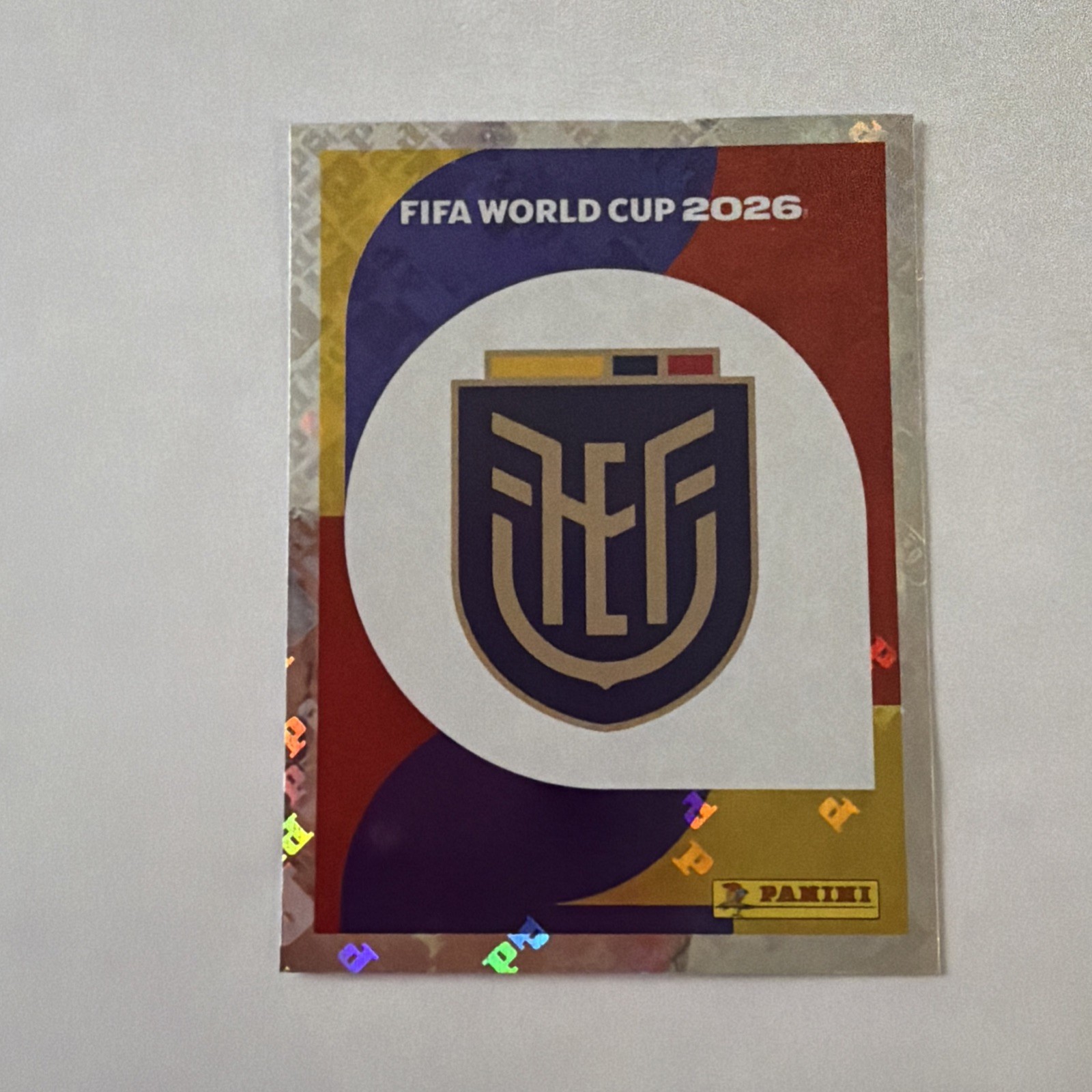 Panini FIFA World Cup 2026 Sticker ECU 1 Ecuador Team Crest Club Badge/Logo