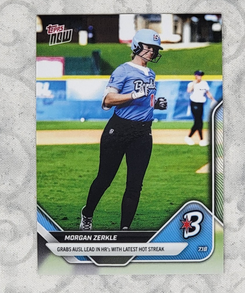 Morgan Zerkle HR Leader 2025 AUSL Topps NOW Card 21