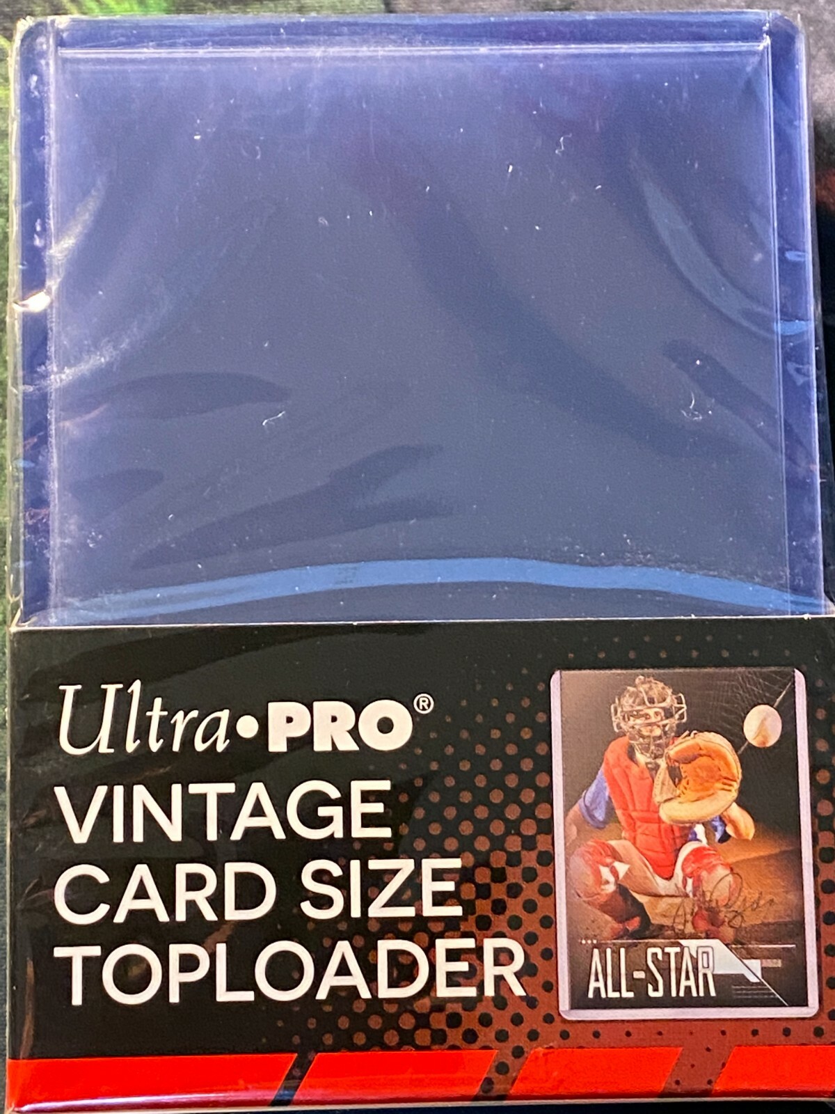 (25)Ultra Pro Vintage TOPLOADER Clear Holds 2-5/8″ x 3-3/4″ cards– TOP LOADER