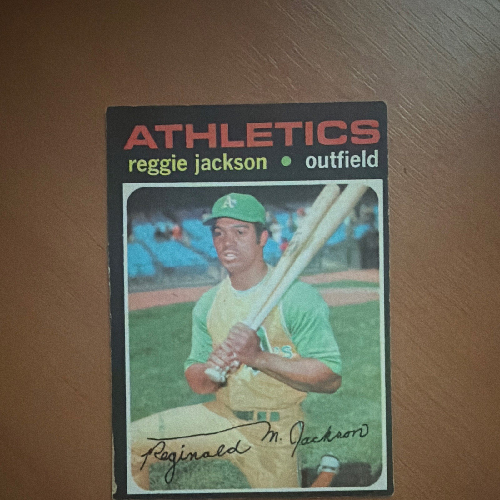 Topps 1971 Topps Reggie Jackson #20 Oakland Athletics Base Set Card
