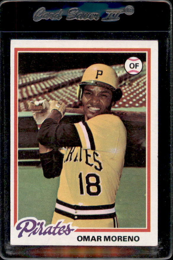 1978 Topps #283 Omar Moreno Pittsburgh Pirates – Nice Card