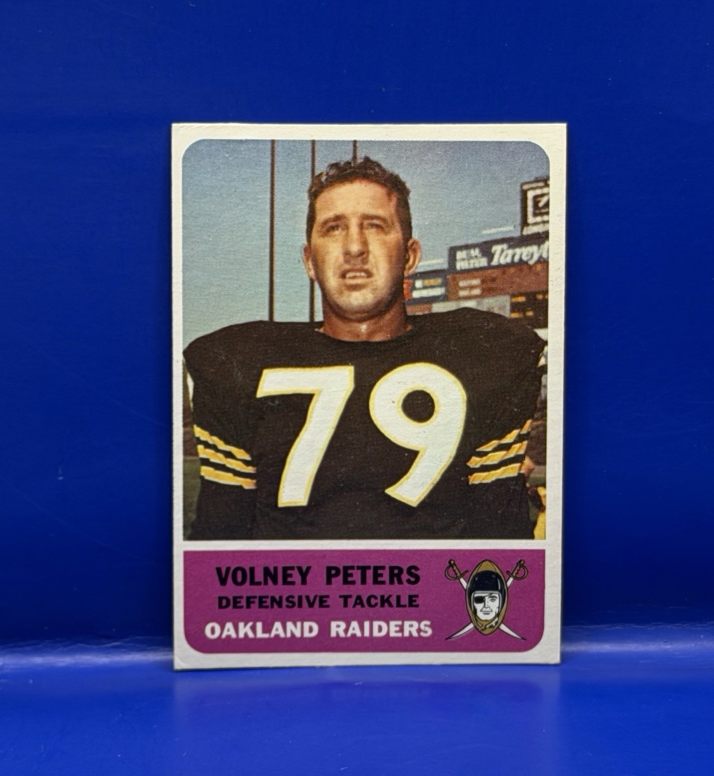 1962 Fleer #76 Volney Peters Oakland Las Vegas Raiders Southern California