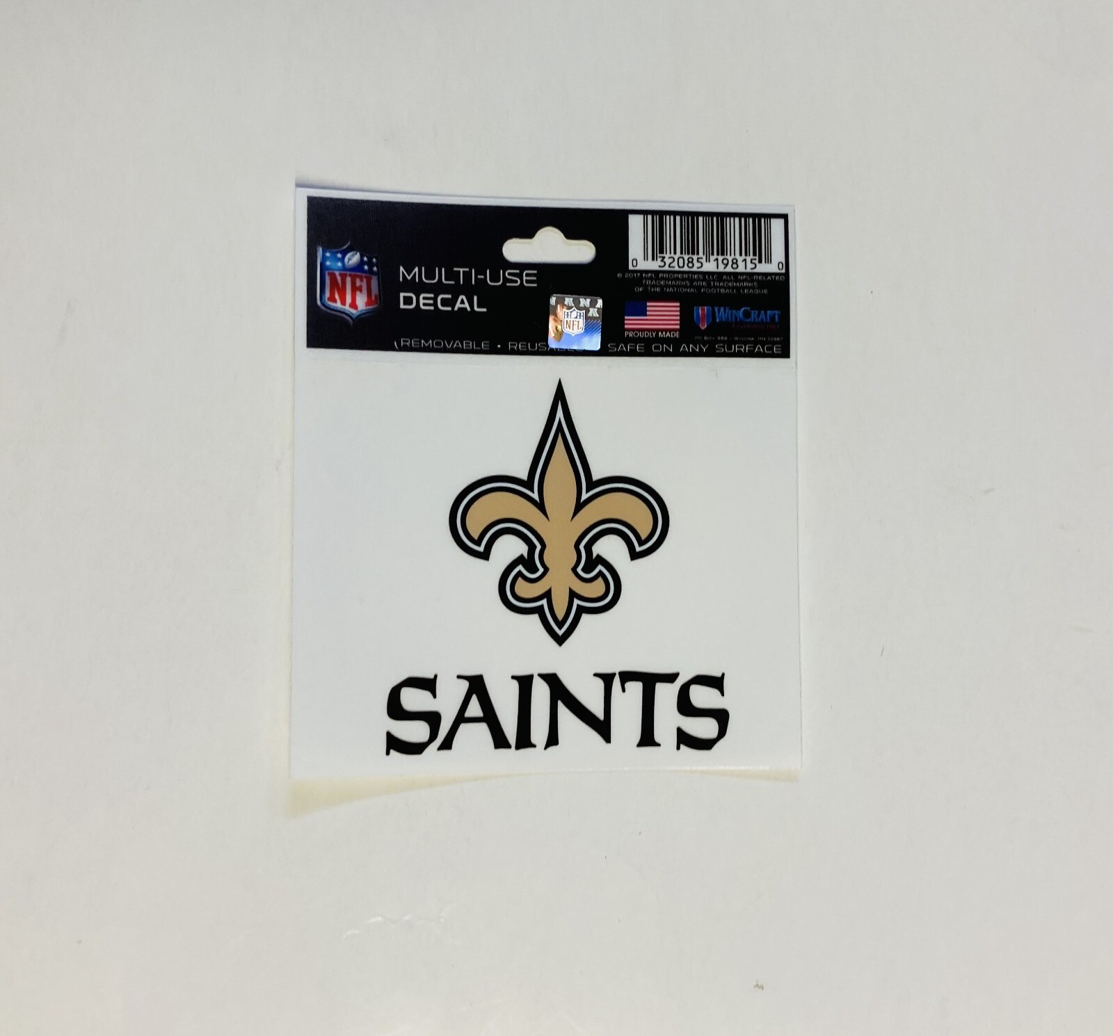 New Orleans Saints Multi Use Decal Window Car Laptop Reusable 3×4 Inches