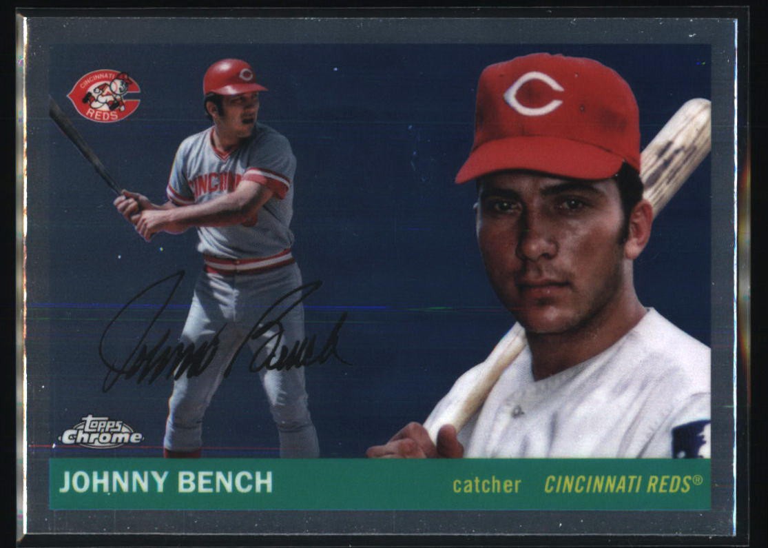 2025 Topps Chrome Platinum #454 Johnny Bench Cincinnati Reds