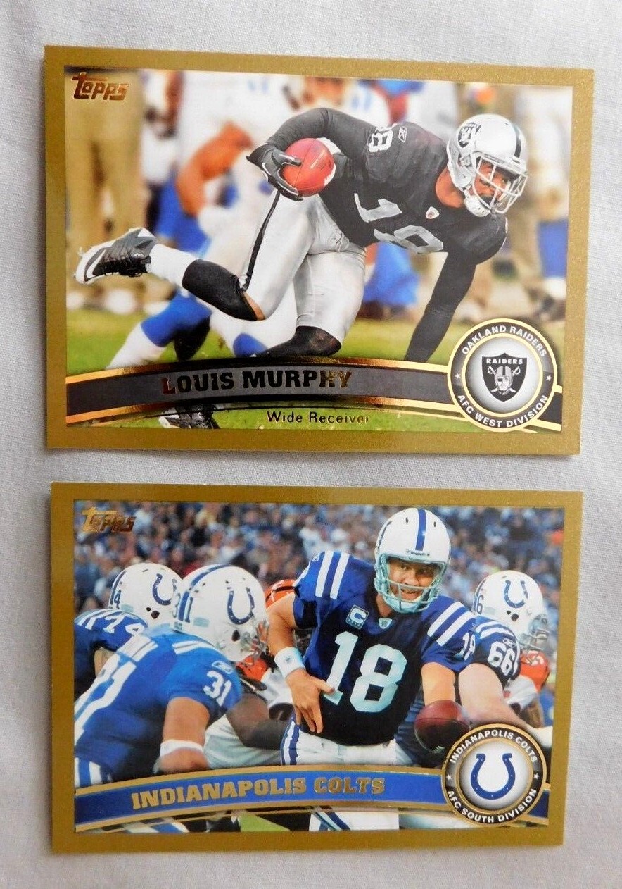 2011 Topps GOLD /2011 Football #201-440 Football Card Pick one