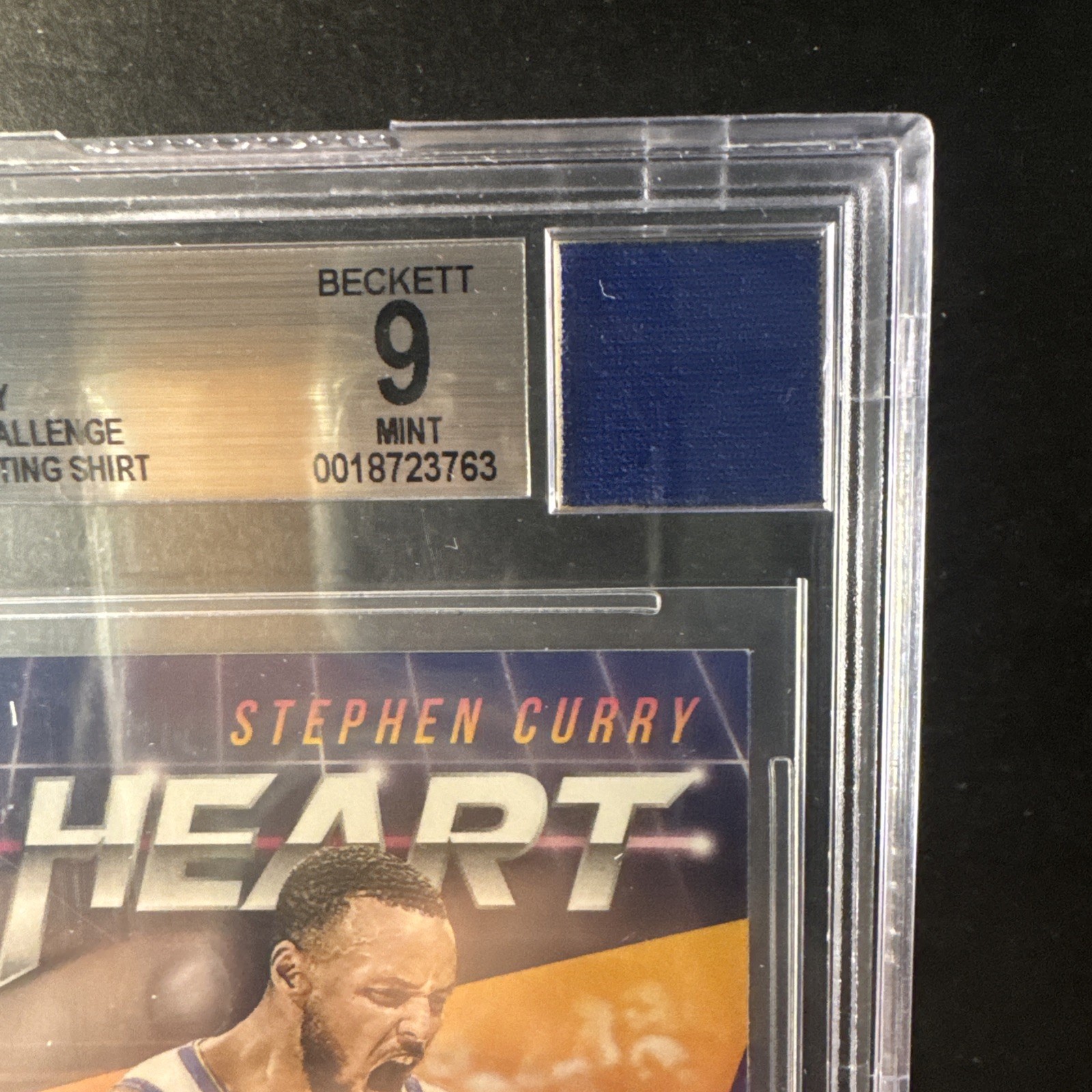 Stephen Curry 23-24 3-pt Challenge Patch 18-19 Panini Optic All Heart Card BGS 9