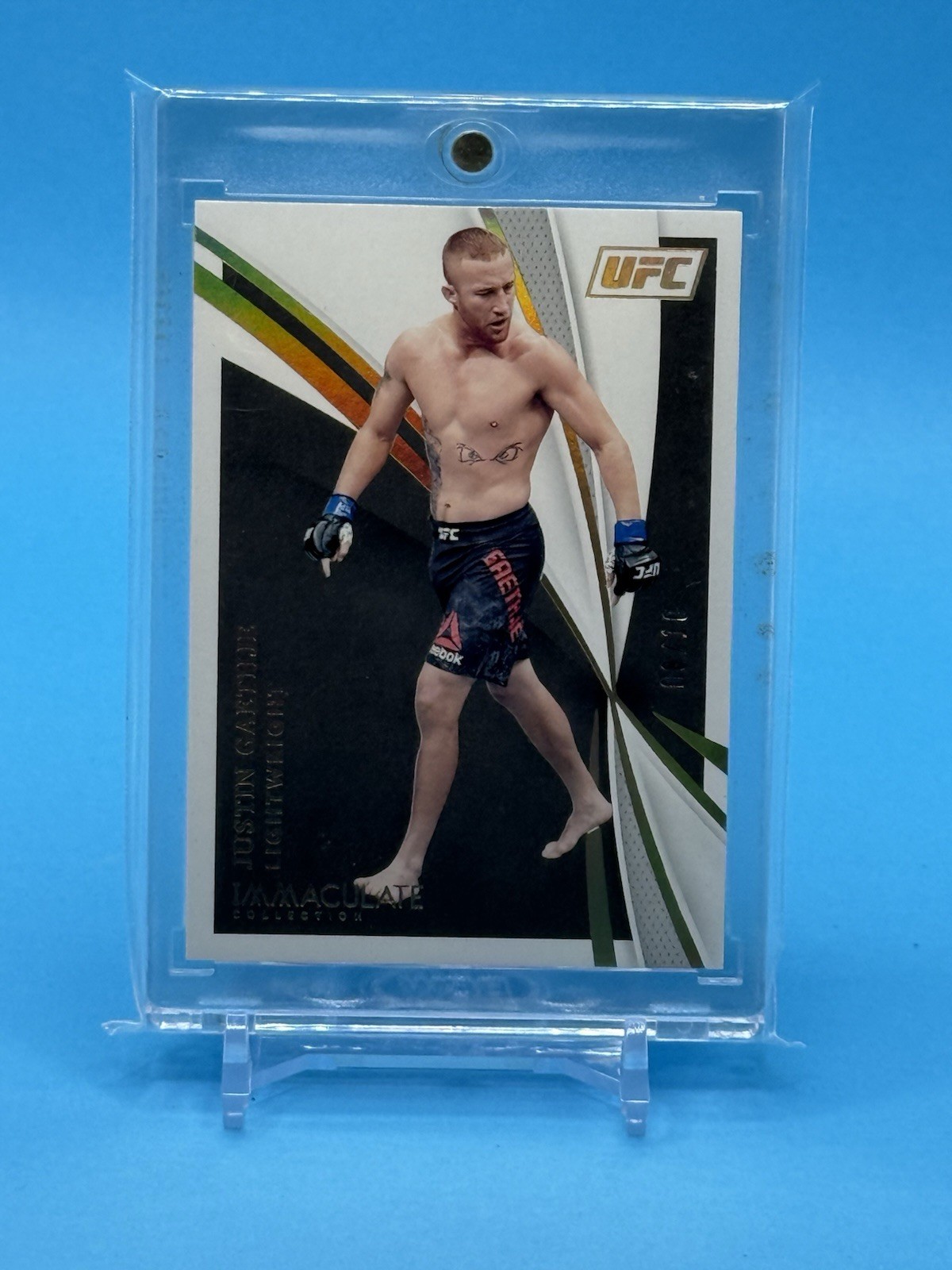 2021 Panini UFC Immaculate Collection JUSTIN GAETHJE Gold Base #8/10
