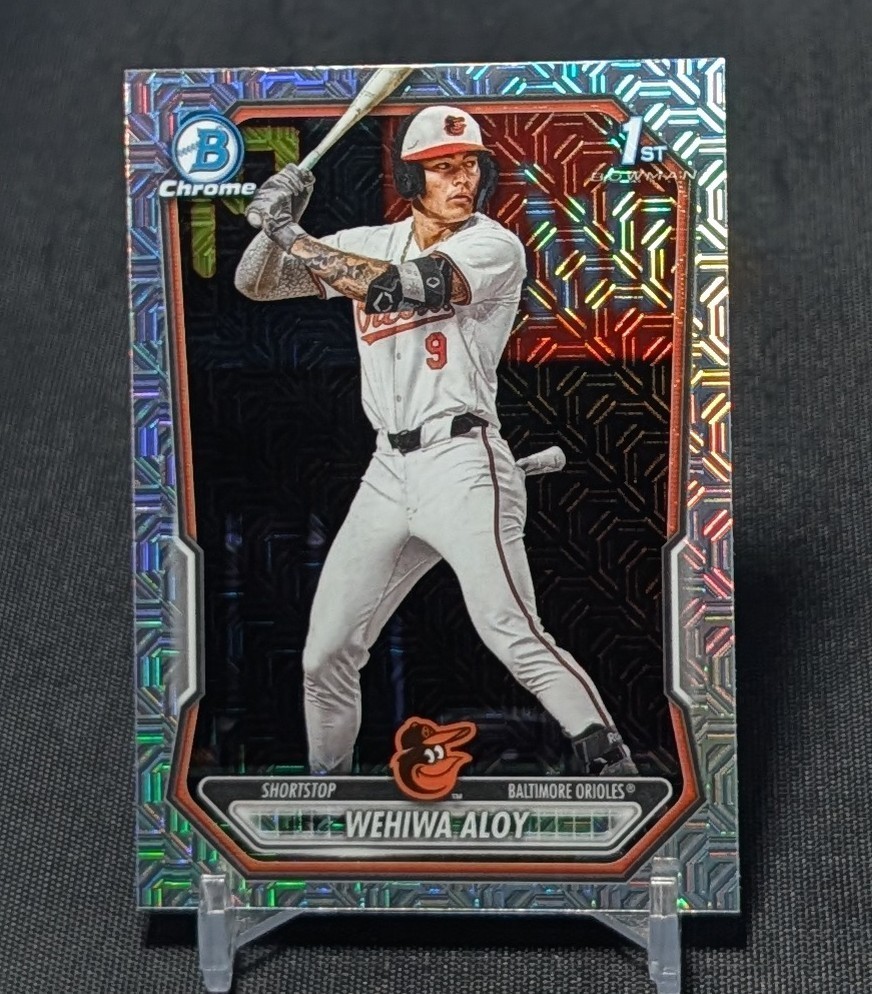 Wehiwa Aloy 1st Chrome Mojo Refractor Rookie RC 2026 Bowman Card BCP-135 Orioles