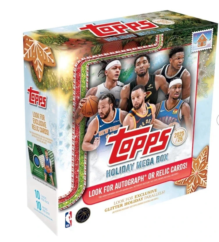 2025-26 Topps Basketball Holiday Mega Box Sealed New