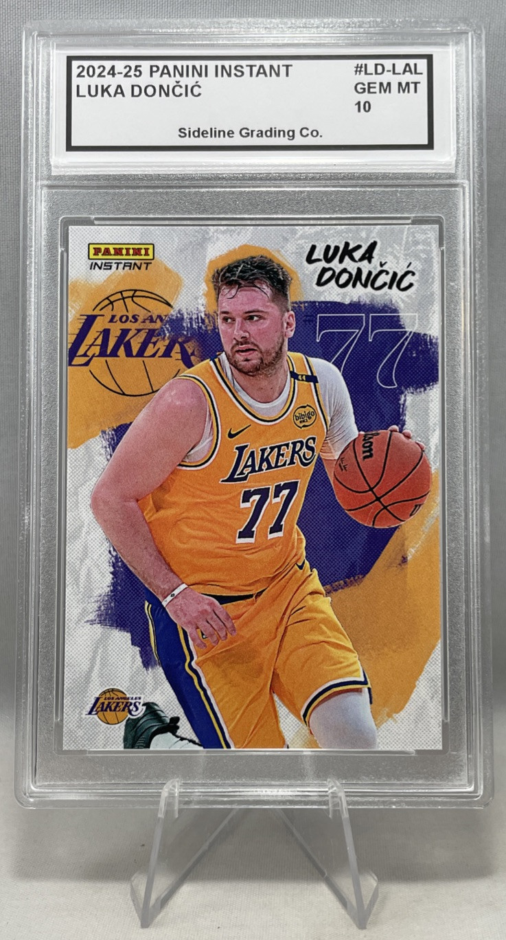 Luka Doncic Lakers Debut Graded 10 Gem Mint 2024-2025 Panini Instant Limited Run