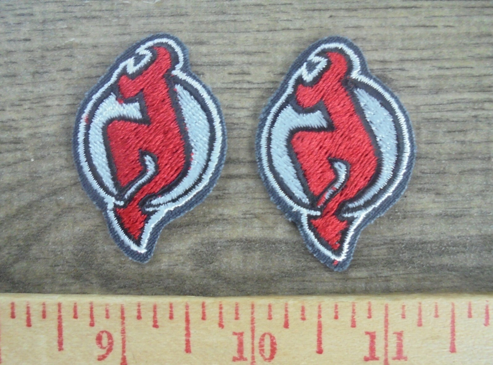 2- Small NHL New Jersey Devils Logo Patch sport Embroidery , Iron , Sew-on