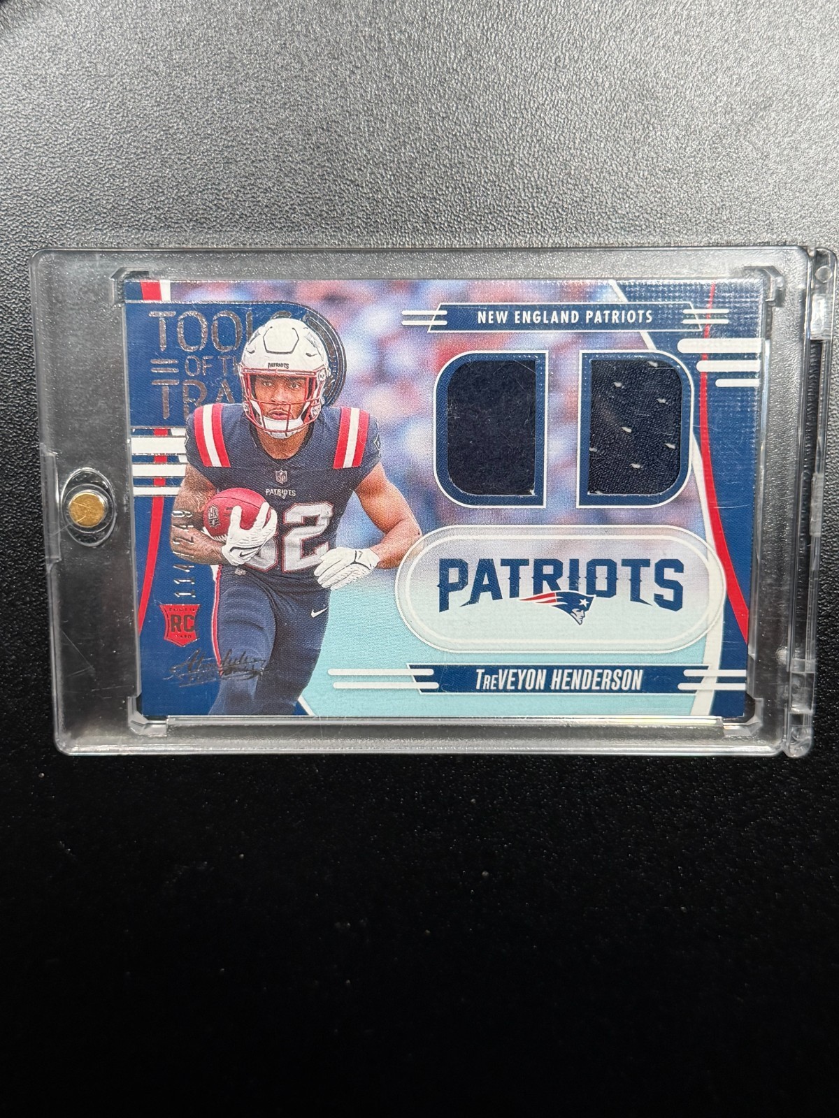 2025 Panini Absolute Tools of the Trade Dual Jersey TreVeyon Henderson RC /249