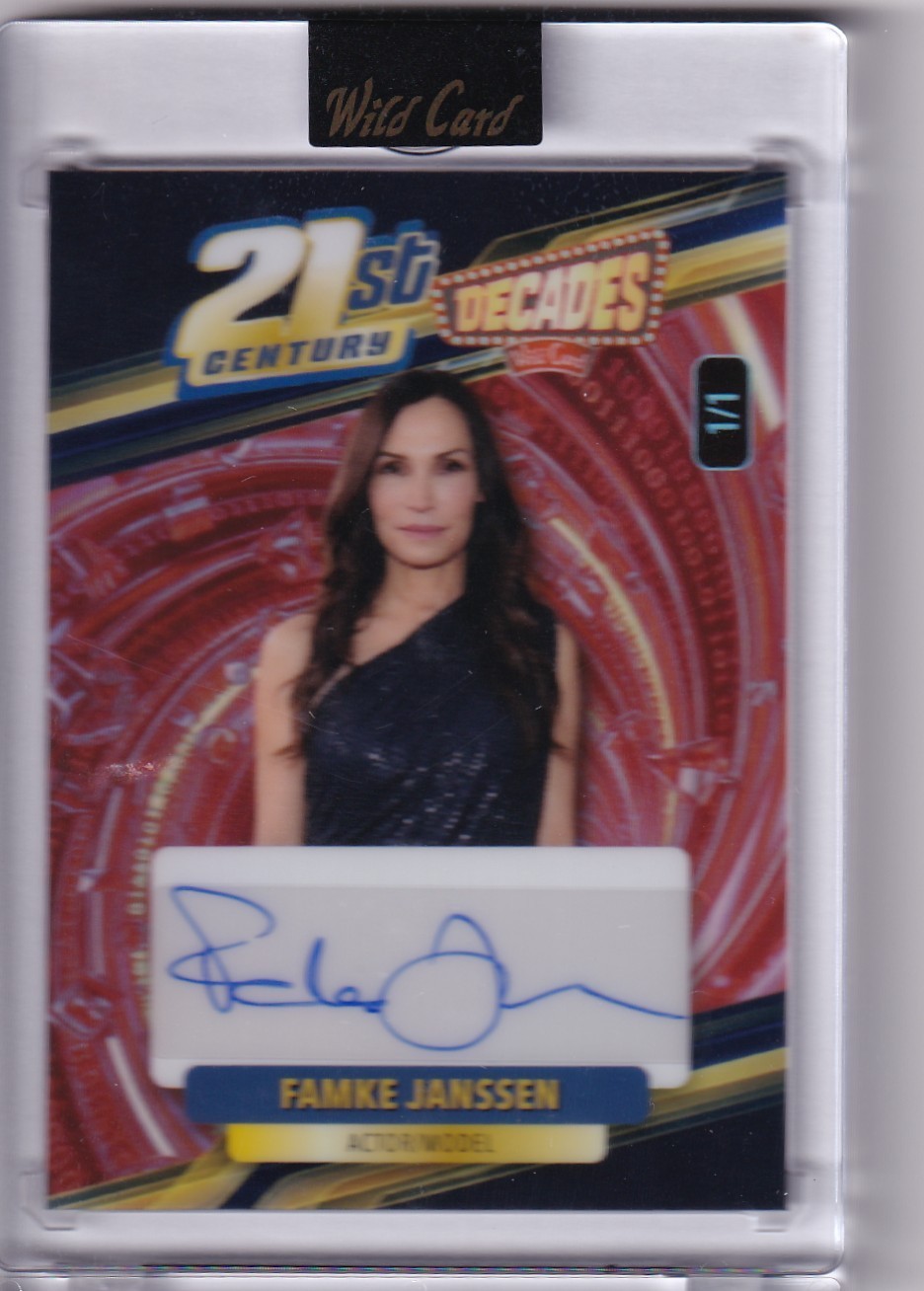 2026 Wildcard Decades Famke Janssen 1/1 Autograph Auto X Men Jean Grey