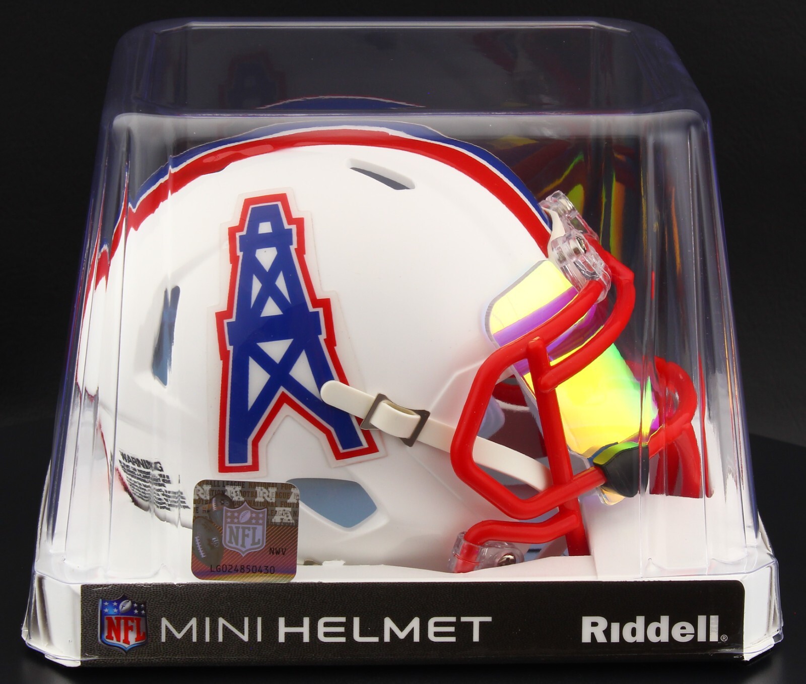HOUSTON OILERS NFL Riddell SPEED Mini Football Helmet w/ EYE SHIELD VISOR