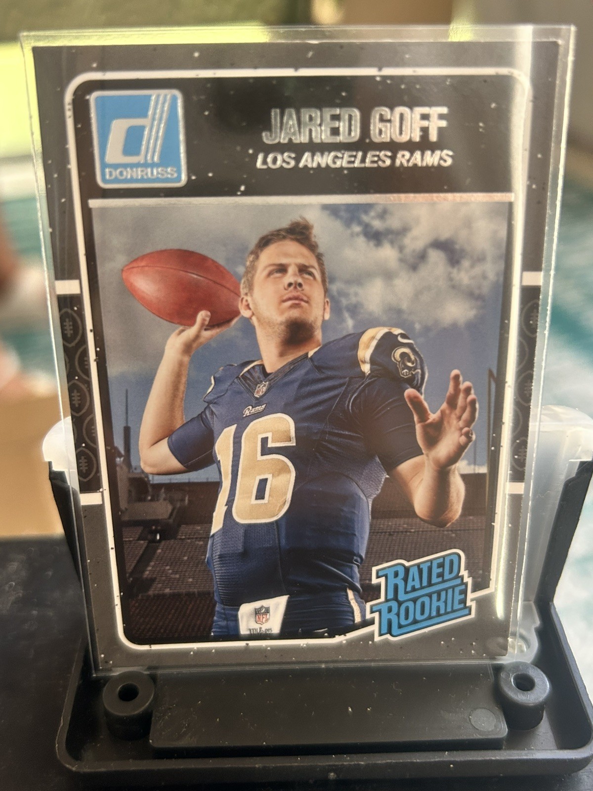 Donruss 2016 Rated Rookies Jared Goff Los Angeles Rams Rookie Football Card #372
