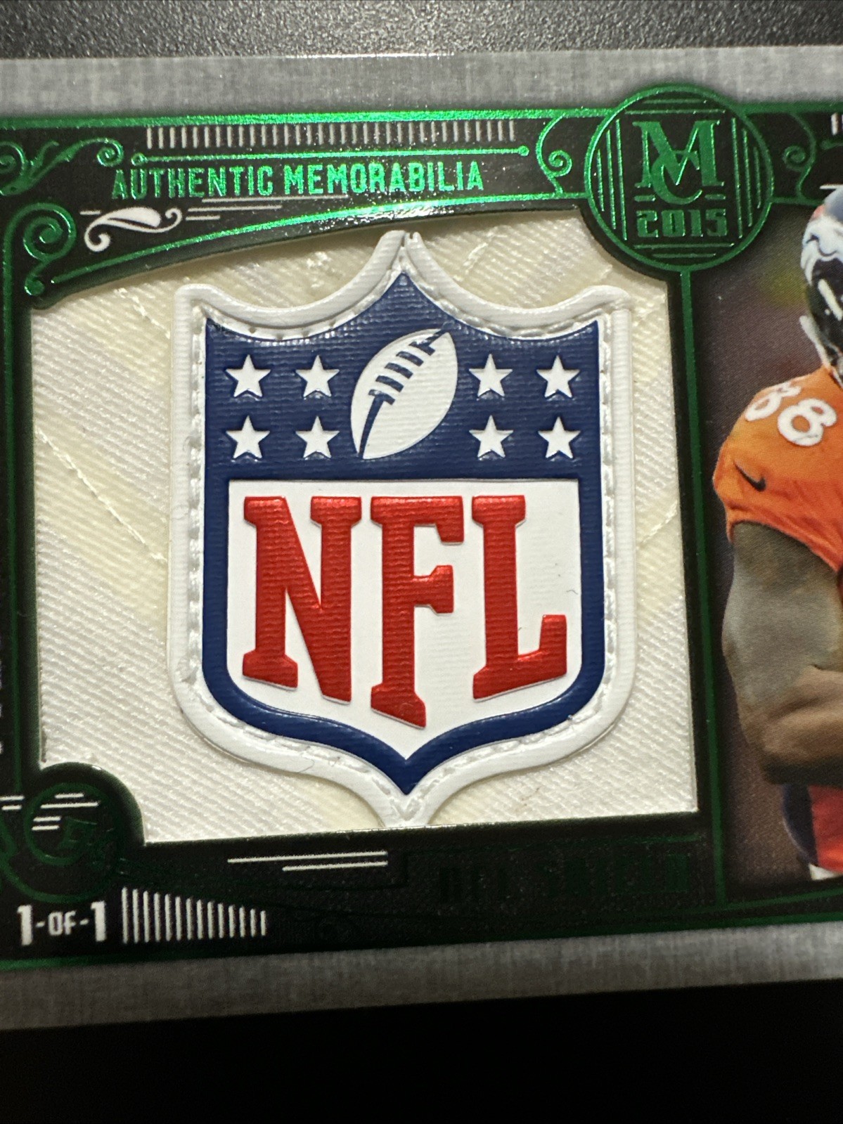 2015 Topps Museum Demaryius Thomas NFL Shield Dirty 1/1