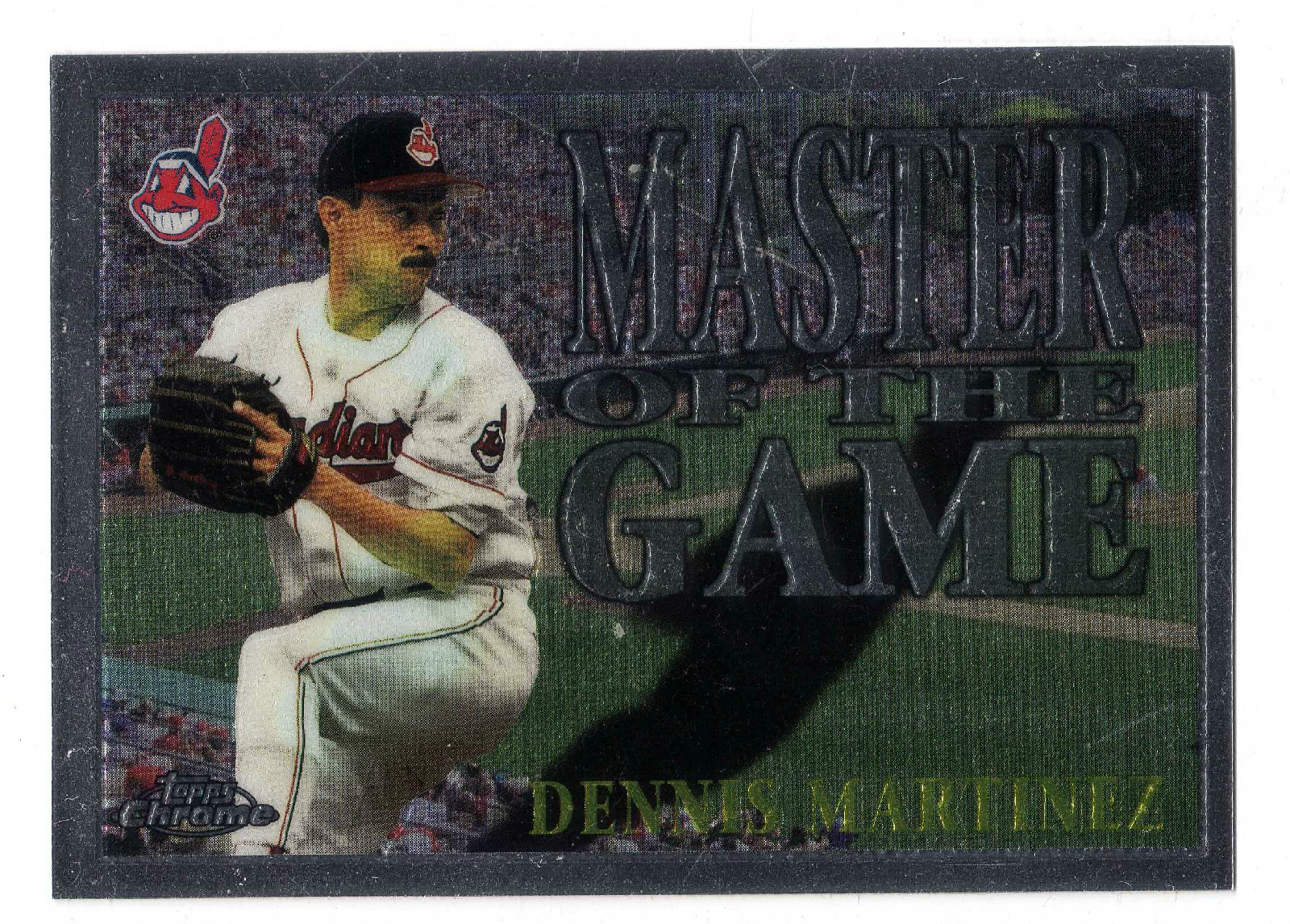 1996 Topps Chrome Masters of the Game #02 Dennis Martinez Cleveland Indians #2