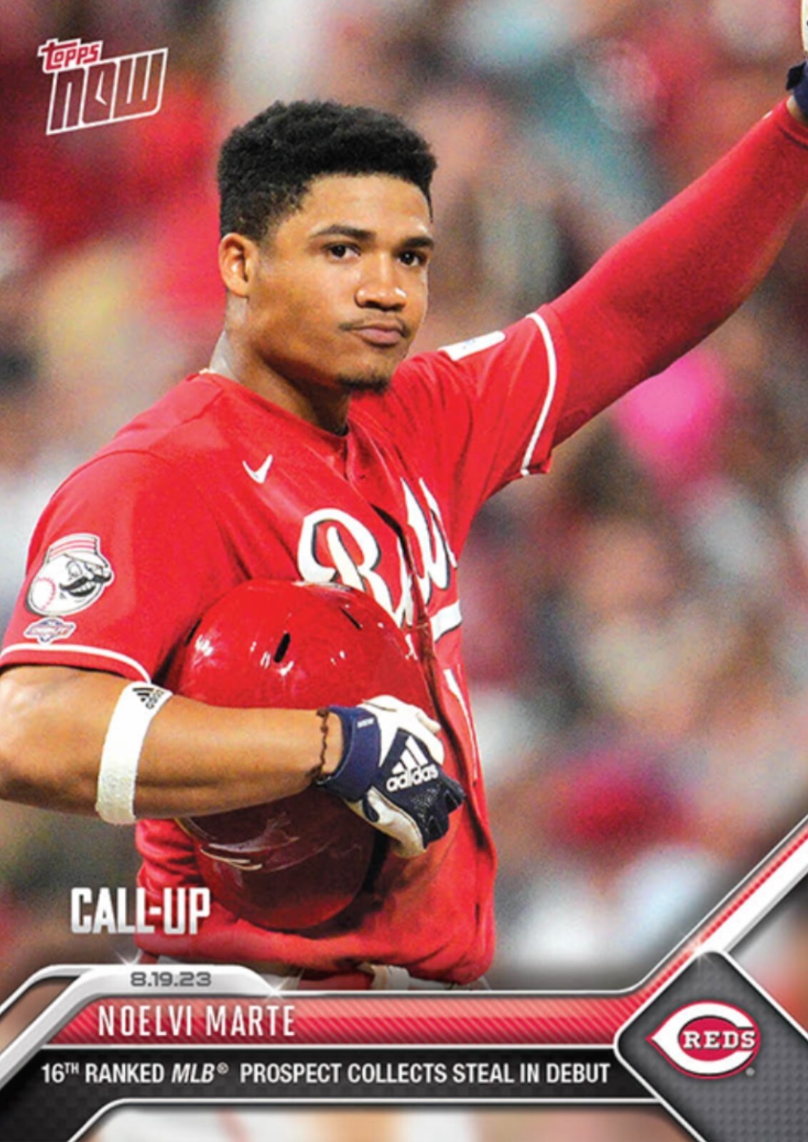 2023 TOPPS NOW MLB CALL-UP CARD CINCINNATI REDS NOELVI MARTE #735 MLB DEBUT
