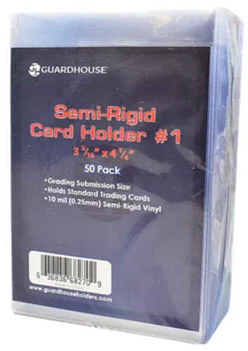 Guardhouse Semi-Rigid Grading Card Holder #1 50/100/200/500/1000/2000 Saver 1’s