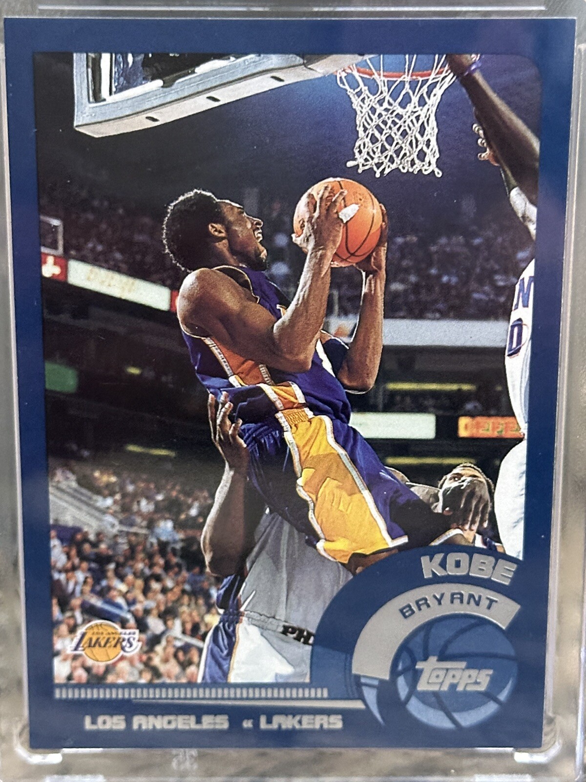 Kobe Bryant Card Rare Topps Chrome Silver Foil RARE AUTHENTIC LAKERS JERSEY #8
