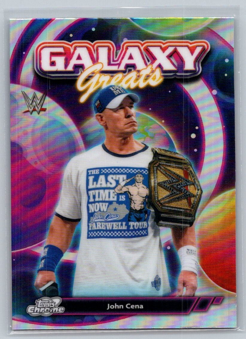 2026 WWE Topps Cosmic Chrome John Cena Galaxy Greats #GG-11