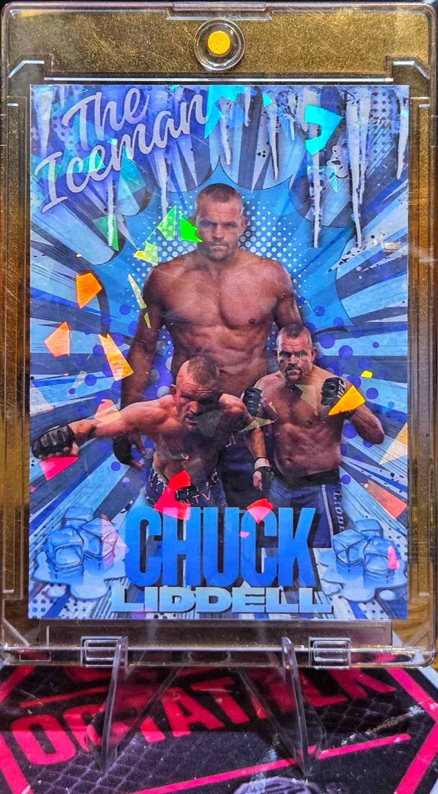 Chuck Liddell Custom UFC MMA Refractor Rookie Holo Prizm Rookie Card RC