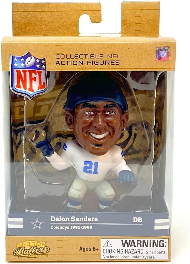 Party Animal Big Shot Ballers Deion Sanders Collectible Action Figure Cowboys
