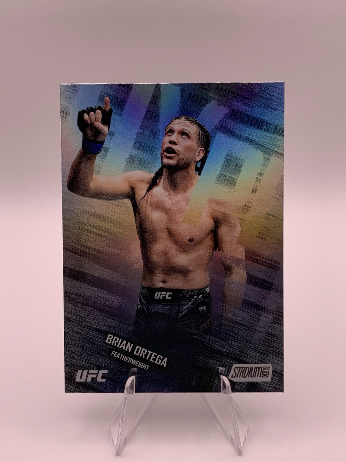 2025 Topps Stadium Club UFC Brian Ortega Hype Machines Holo Insert