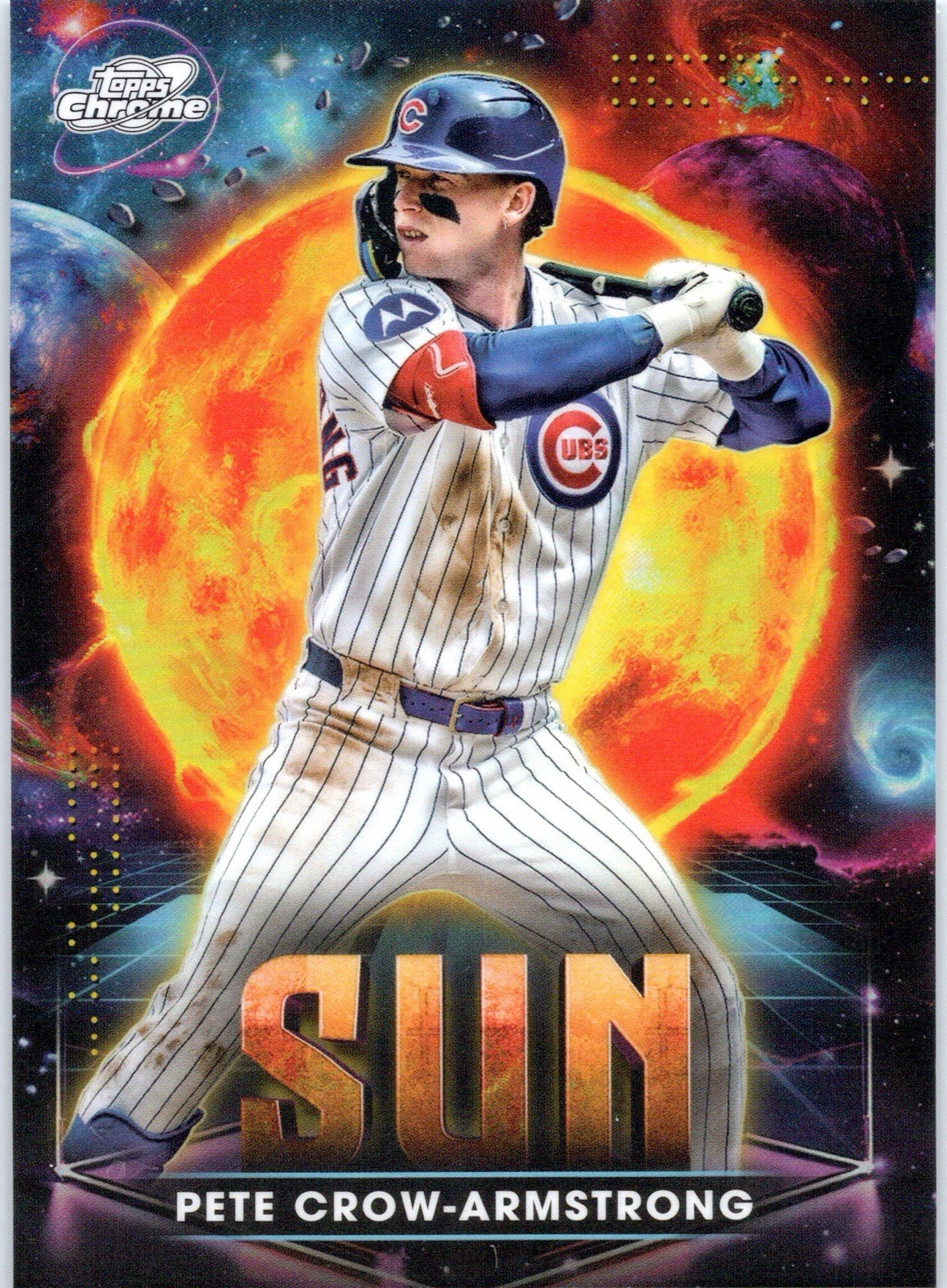 2025 Topps Cosmic Chrome Pete Crow-Armstrong Planetary Pursuit SUN SSP #PPS-9 ☀️